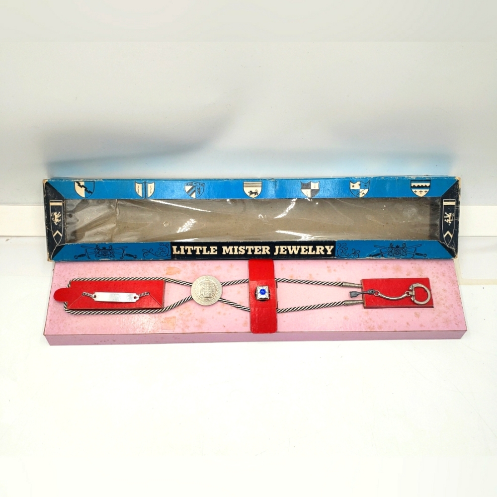 Little Mister Vintage 60s Toy Jewlery Set Boys By Golden Needle Corp 1092